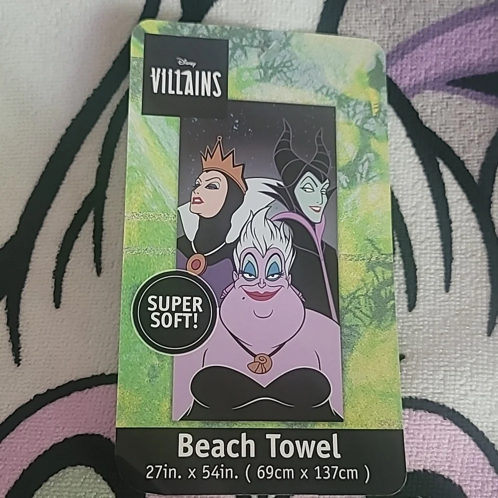 Disney Villains Super Soft Absorbent Fade Resistant Beach Towel 27